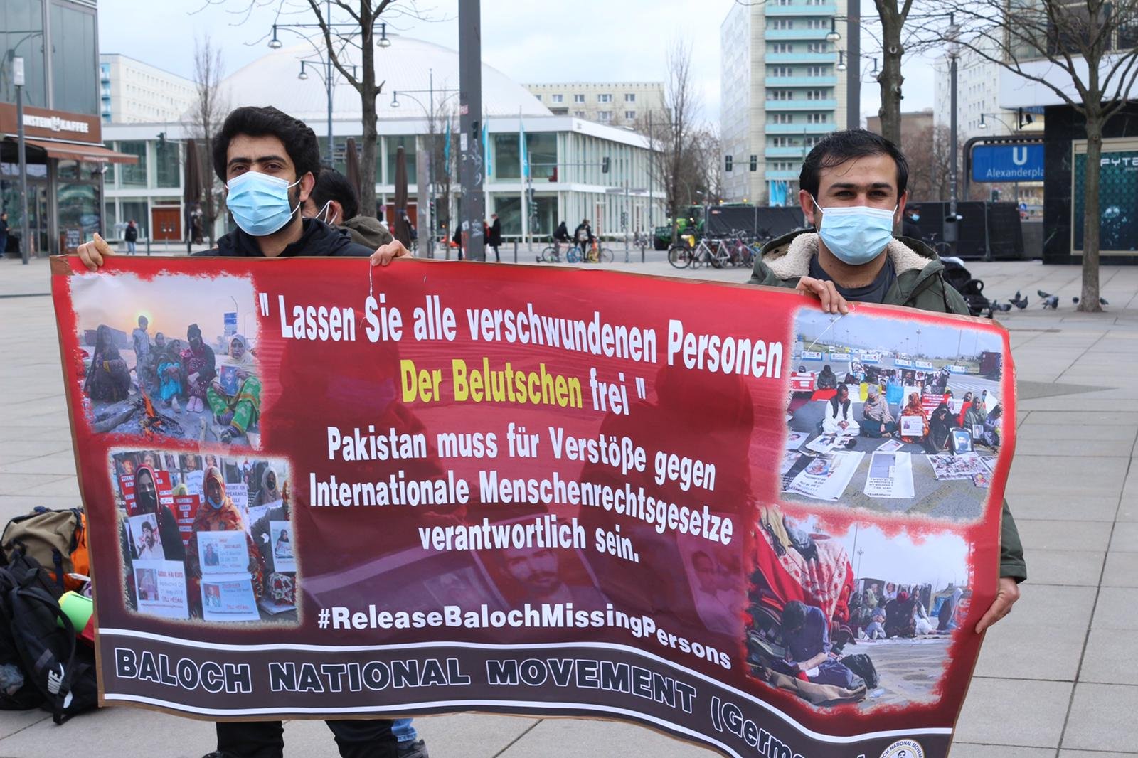A protest was held in Netherland to solidarity with the families of Baloch enforced disappearances persons - BNM