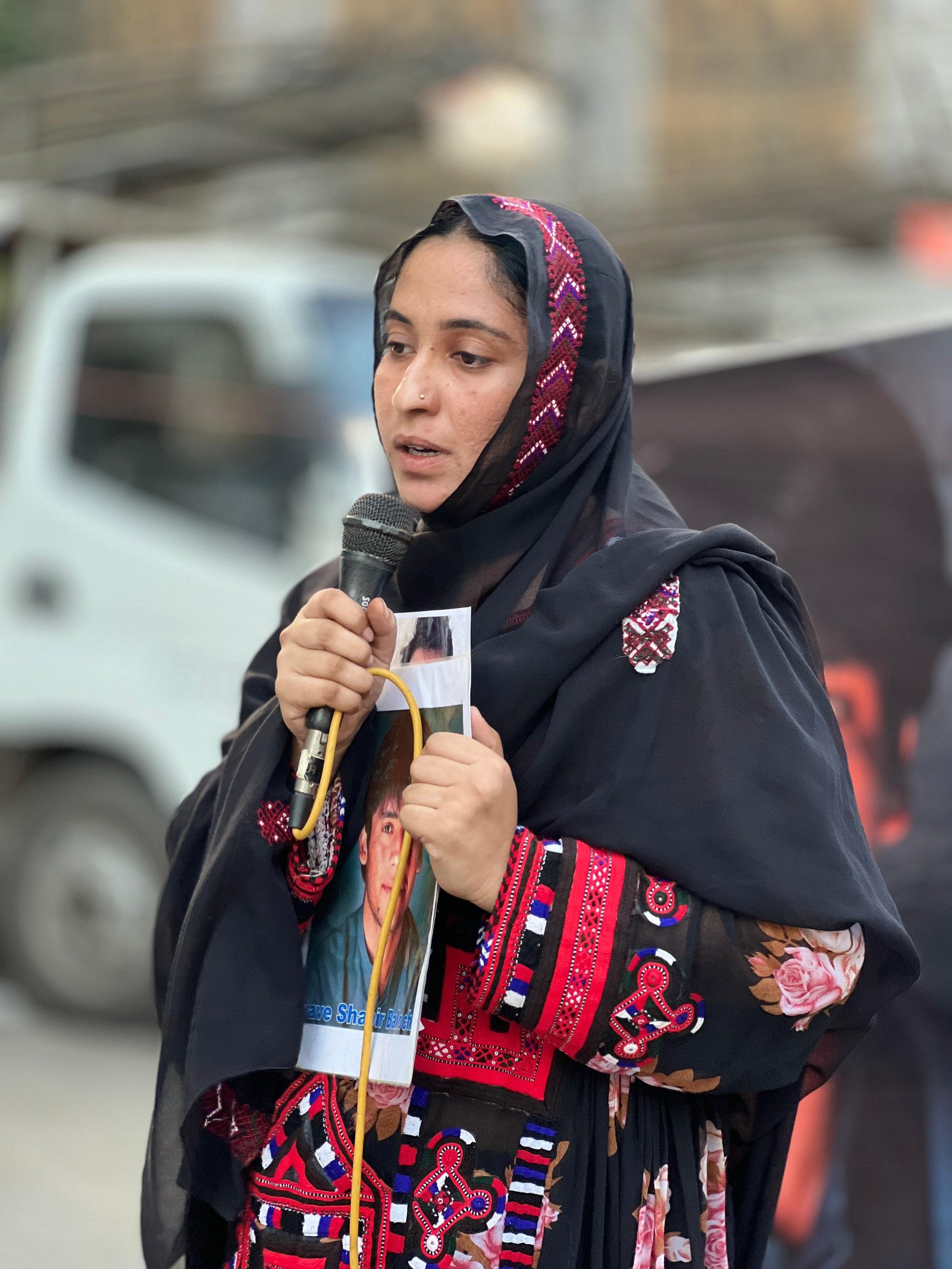 Karachi, Protest held for Baloch Student Leader Shabeer Baloch’s Recovery | Zrumbesh
