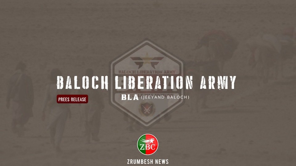 BLA Claims Responsibility for killing of 7 enemy personnel, Two freedom fighters embraced martyrdom in clashes with occupying forces | Zrumbesh