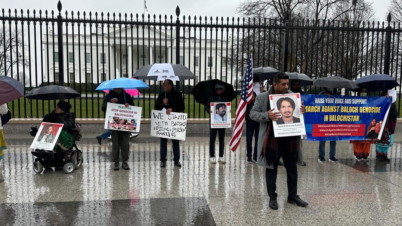 بلوچ چکچینی ءِ بگیری ءَ بی این ایم ءِ وائٹ ھاؤس ءِ دیم ءَ زھرشانی