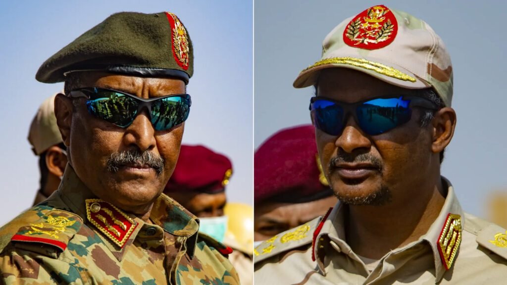 سوڈان ءَ لشکر ءِ دو ٹولیانی میان ءَ میڑ ءَ لشکری کارمنداں ھوار 97 مردم مرتگ