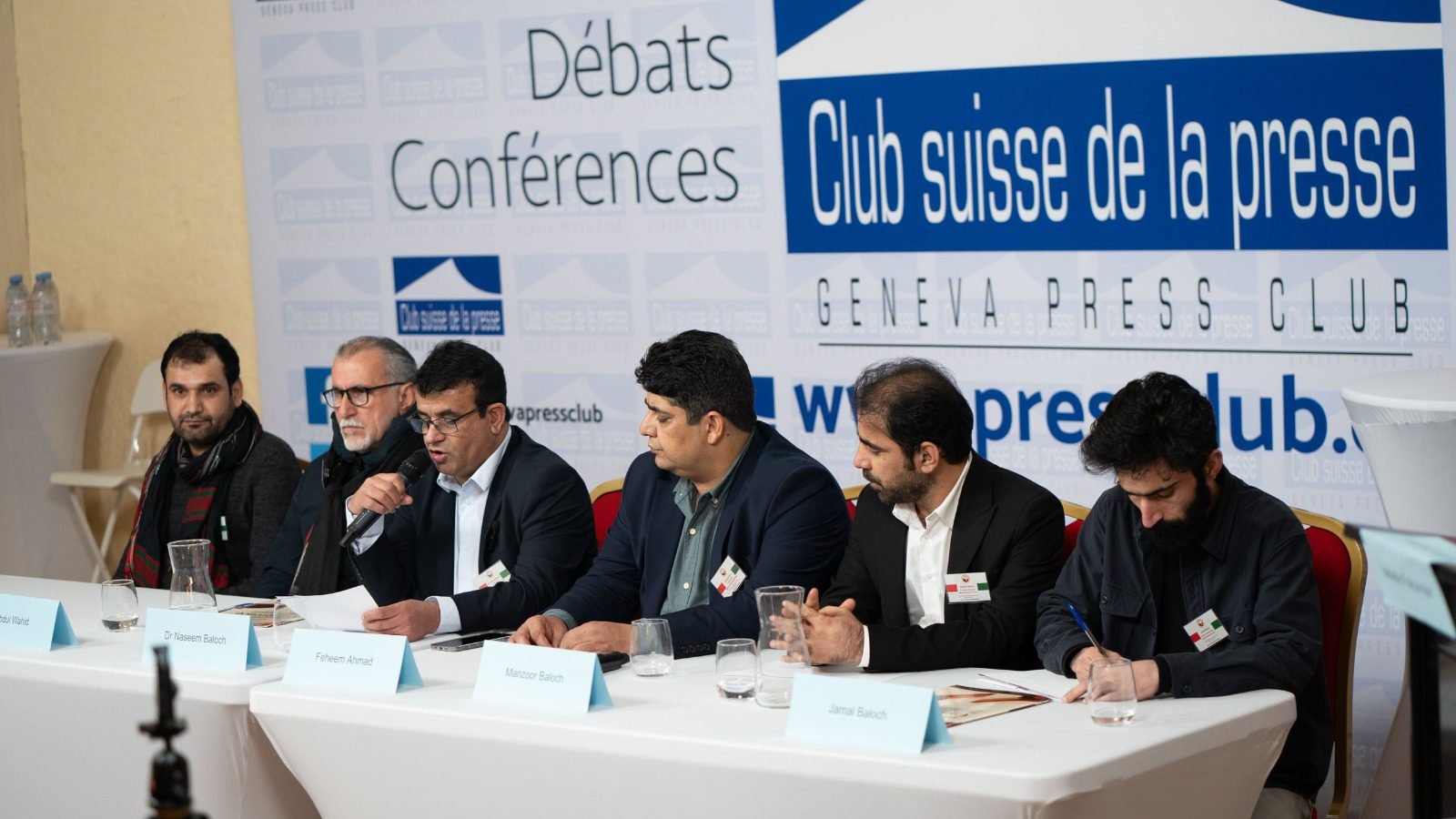 بی این  ایم ءِ ماں جنیوا ءَ پریس کانپرنس : میان استمان بلوچ زْرمبشت ءِ پلہ مرزی بہ کنت