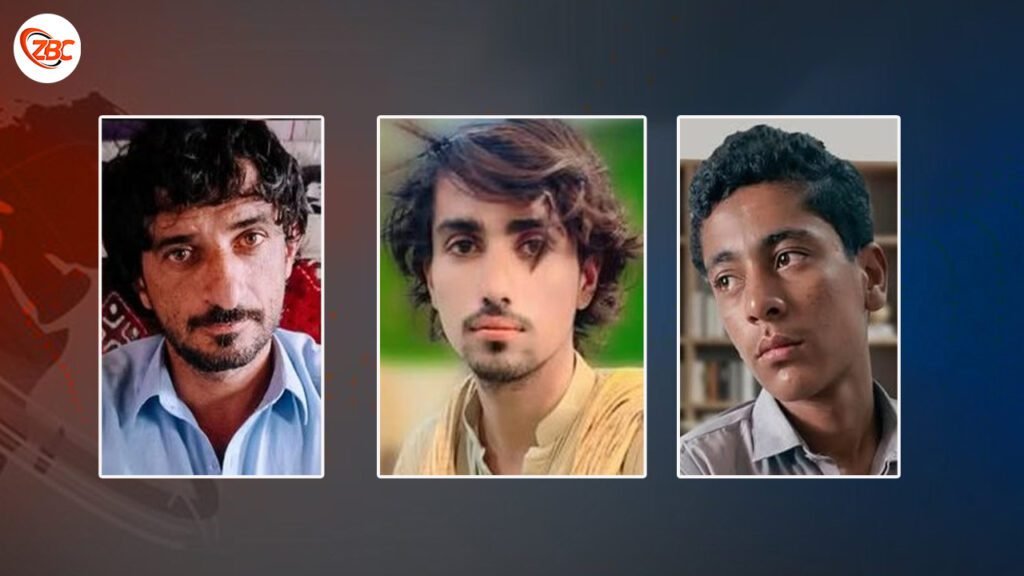 زور بیگواھیں سادک نور، کمبر بلوچ ءُ مسلم داد ءِ کوش بلوچ چکچینی ءِ درچ اِنت ایشی ایر جن ایں۔ بی وائی سی