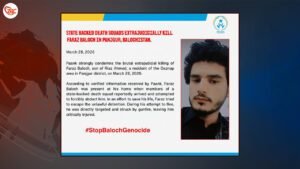 پنجگور ءَ کشندہ ٹولی ءِ کارمنداں تیرگواری کرتگ ءُ پراز بلوچ کشتگ۔ پانک